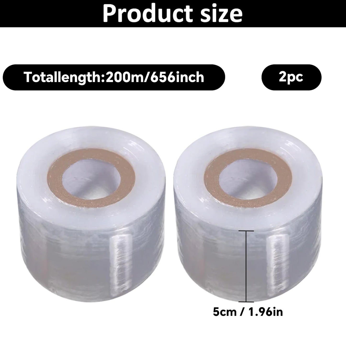 200m Biodegradable Grafting Tape – Eco-Friendly Stretch Graft Binding Film for Plants & Trees