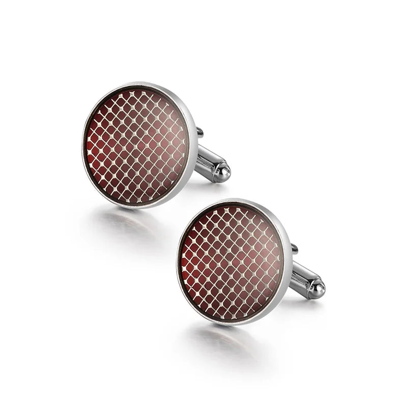 Man Shirt Cufflinks Copper Cufflinks For Mens Luxury Wedding Guests Gifts Round Square Fashion Jewelry Men Cuffs Links Tie Clip