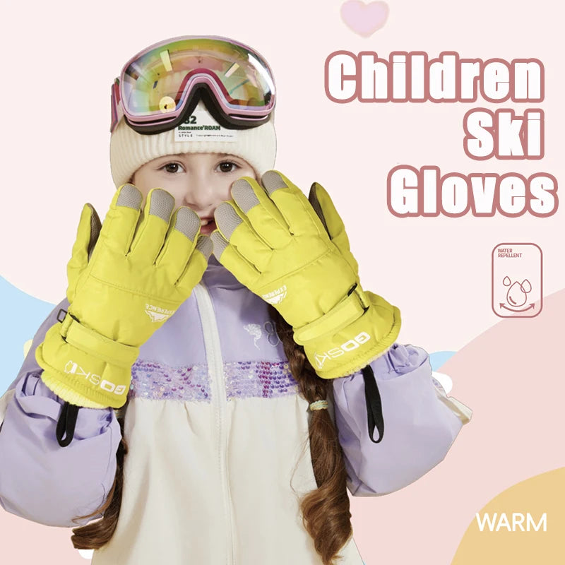 Kids Winter Ski Gloves - Thick Anti-Slip Snow Mittens - photo 2