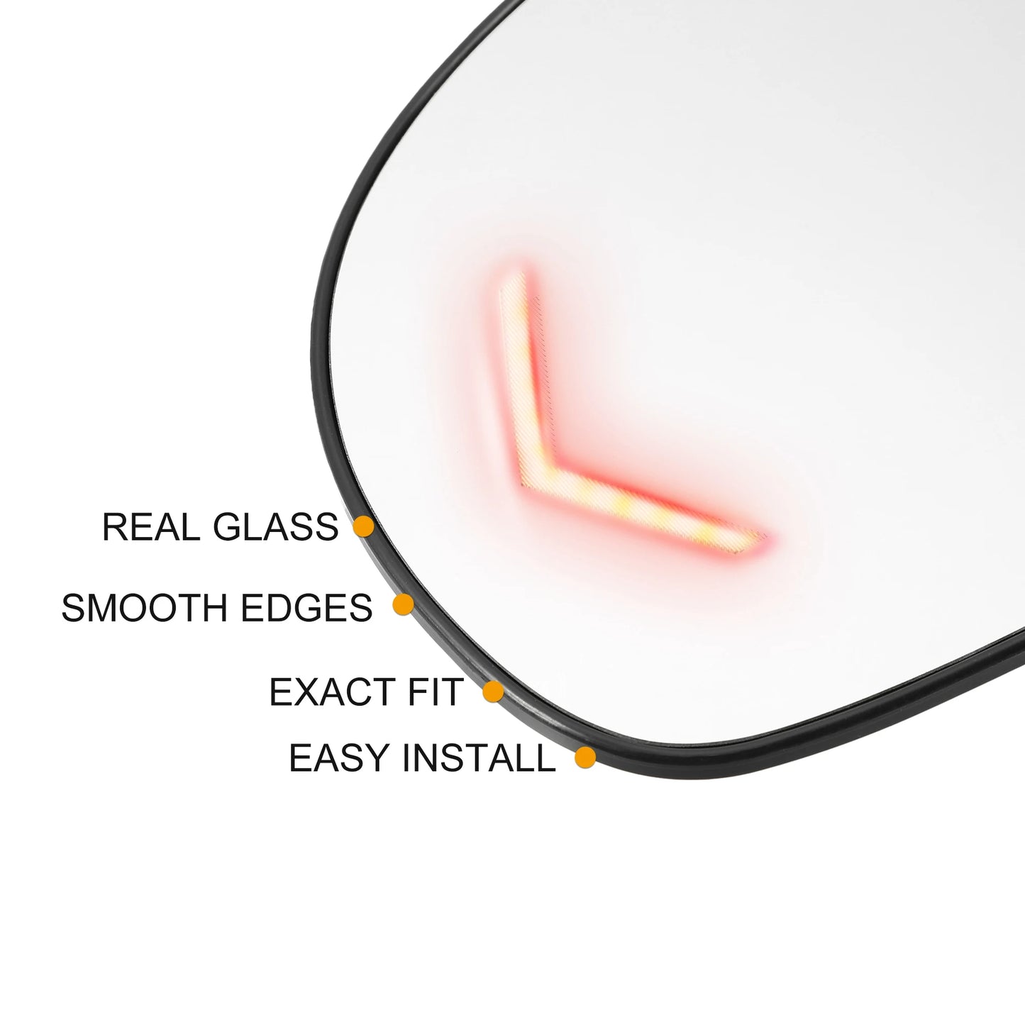 Heated Side Mirror Glass with Backing Plate — GMC Sierra 3500HD & Chevrolet Silverado (2007–2014)