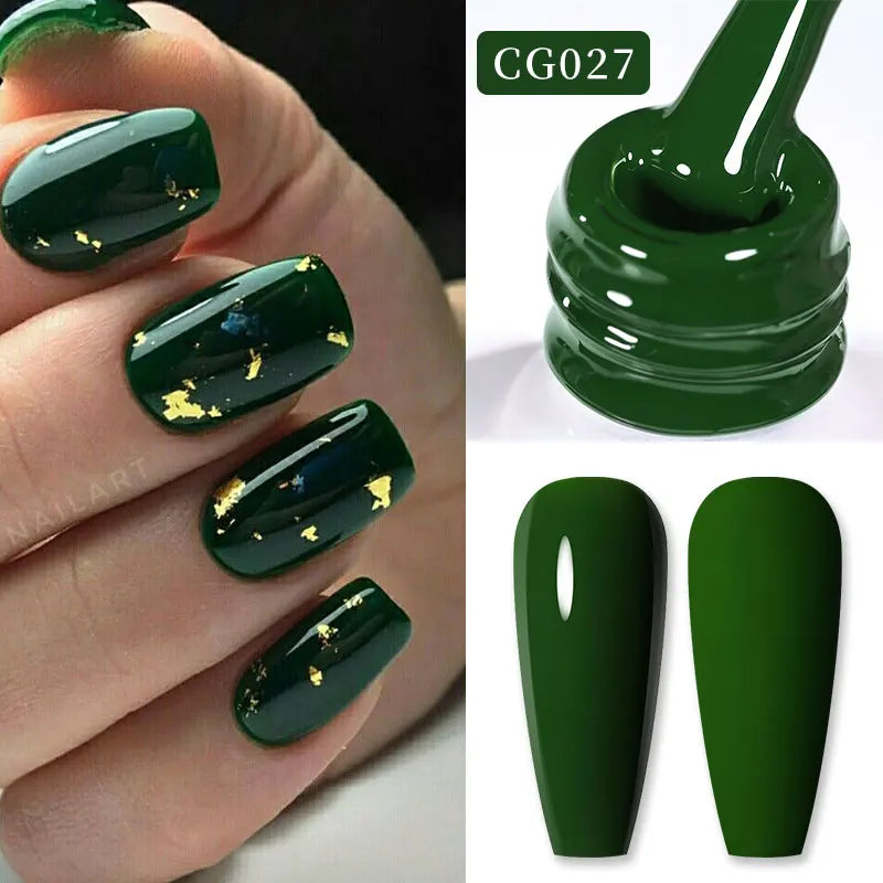 BORN PRETTY Christmas Green Glitter Gel Nail Polish 10ml Sparking Red Glitter White Gold Silver Santa Winter Snowflake Soak Off