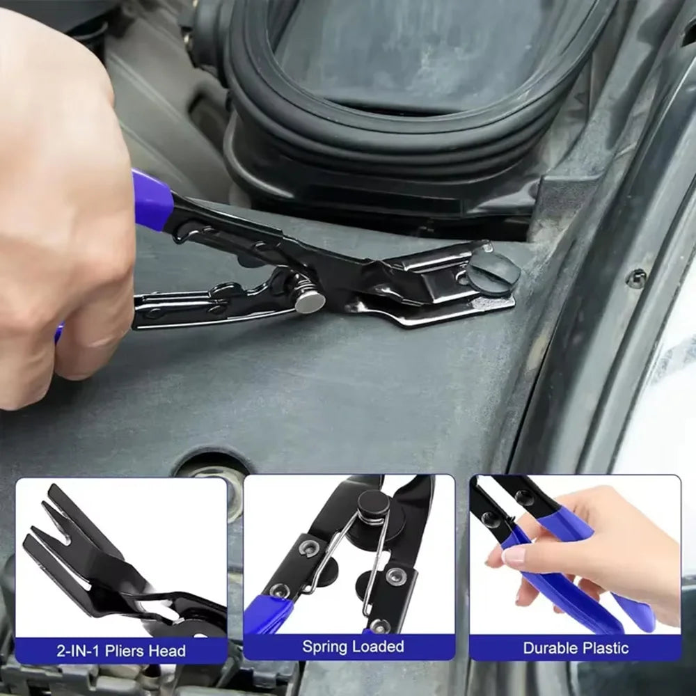 Car Clip Removal Pliers Tools Auto Body Panel Door Fastener Push Pin Trim Removal Tool Kit Automotive Pry Tool Repair Set