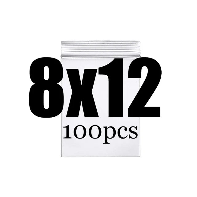 Clear Thick Zip Lock Ziplock Storage Bags Heavy-Duty Transparent Plastic Zip Package Small Jewelry Packing Reclosable Poly Pouch