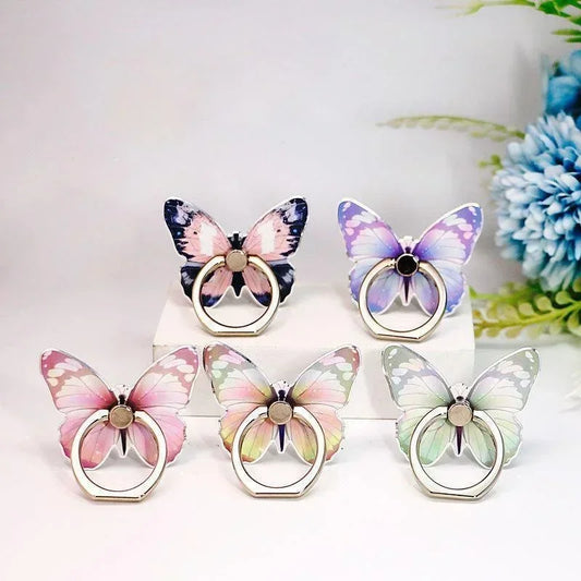 Beautiful Butterfly Phone Ring Holder – Finger Grip Stand | Universal Smartphone Accessory