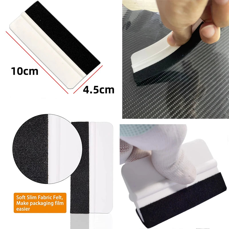 Car Vinyl Wrap Tools Kit Rubber Squeegee Mini Scraper for Installing Car Stickers Window Film Tint Application Tools
