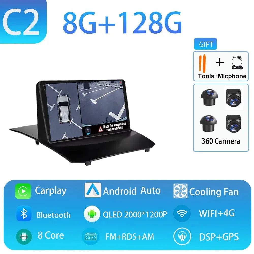 Car Stereo with Apple CarPlay & Android Auto, Compatible with Ford Fiesta Mk6