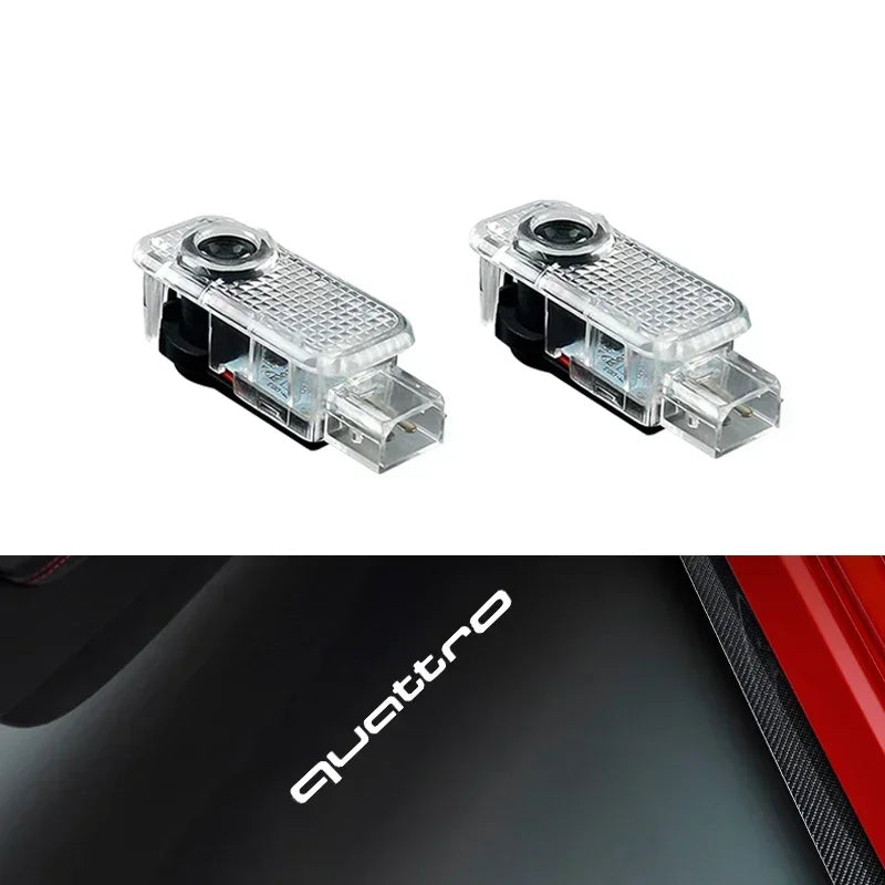 LED Door Projector Welcome Light for Audi A1/A3/A4/A5/A6/A7/Q2/Q3/Q5/Q7/Q8/S3-S8/TT/RS