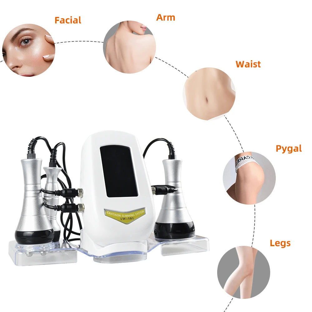 Skinterest 3 in 1 40K KIM8 Cavitation Machine Face Body Tightening Lifting Spa Skincare，Fast Shipping from US