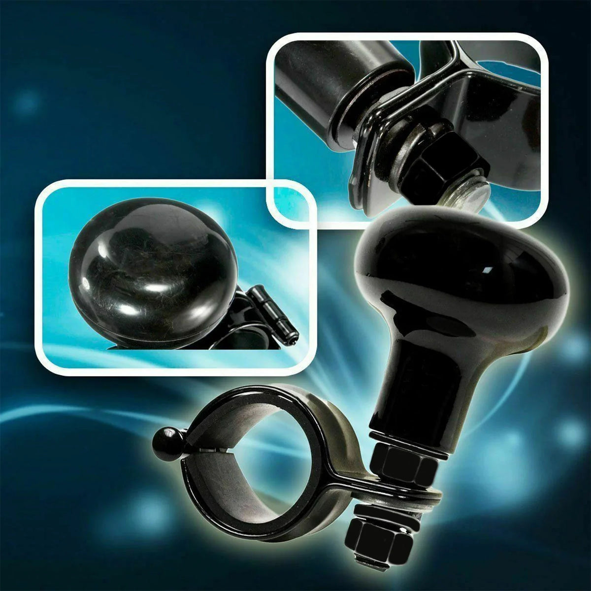 Universal Truck Heavy Car Duty Anti Slip Steering Wheel Cover Spinner Knob Handle Booster Grip Protective Auxiliary Ball Safe
