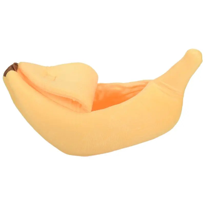 A36T-Cute Banana Cat Bed, Pet Bed Soft Cat Embrace Bed, Lovely Pet Bed For Cats, Rabbits & Small Dogs