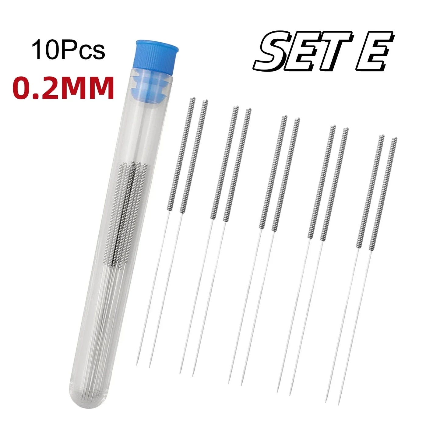 1Set Cleaning Needles 0.15-1.0mm Nozzle Clean Needle High Elasticity MK8 Nozles For cleaning filament remaining inside nozzles