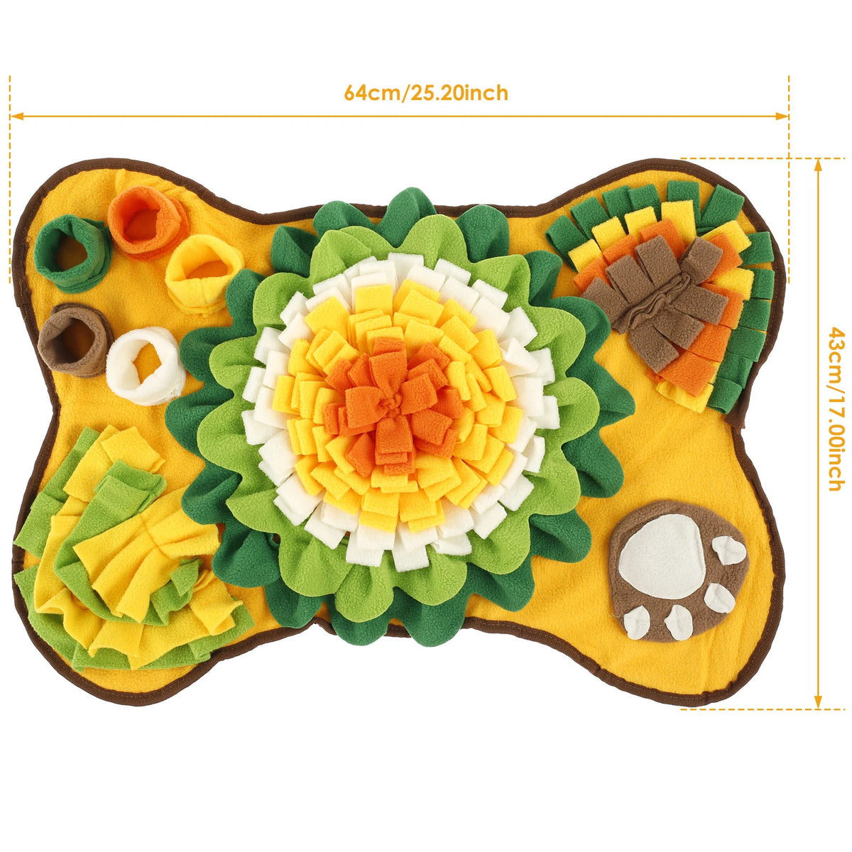 Squeaker Snuffle Mat - Natural Sniff Feeding Toy – photo 8