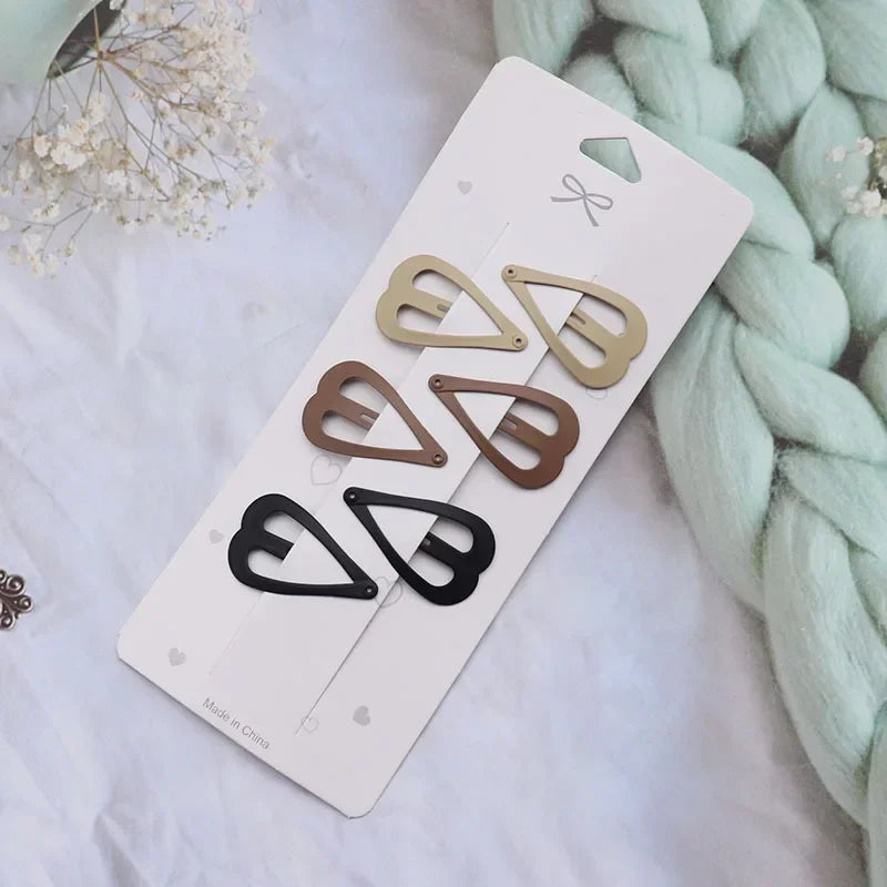 Hair Clip Accessories for Women Pinzas Para El Cabello Clips Pince Cheveux for Girls Pelo Korean Cute Brown Side Femme Pins
