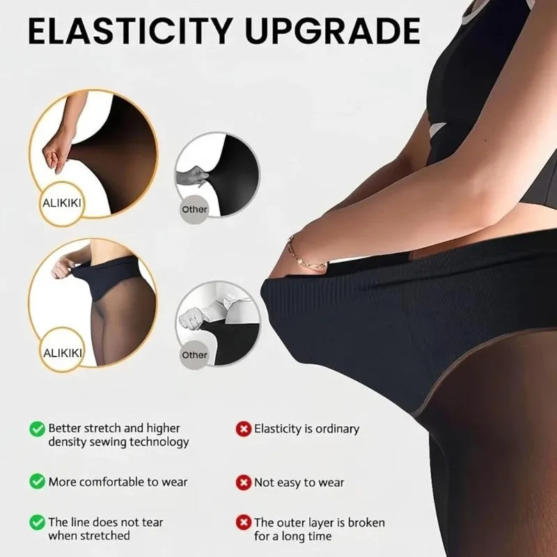 Women's Fleece-Lined Sheer Tights, Thermal Leggings