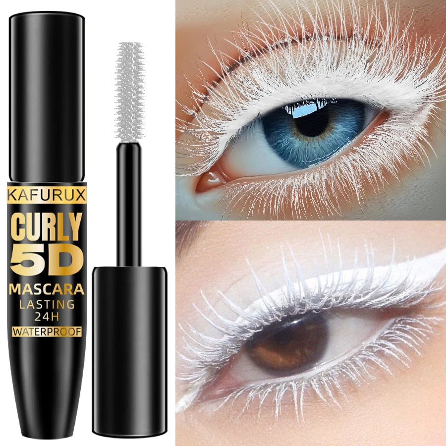 9 Colors 5D Mascara Blue White Green Black Thick Curl Waterproof Natural Lenthen Eyelash Korean Makeup Gifts for Women Beauty