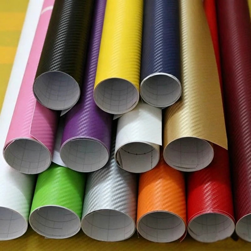 150cm Wide 3D Carbon Fiber Vinyl Film 3M Car Stickers Waterproof DIY Auto Vehicle Motorcycle Car Styling Wrap Roll Accessories