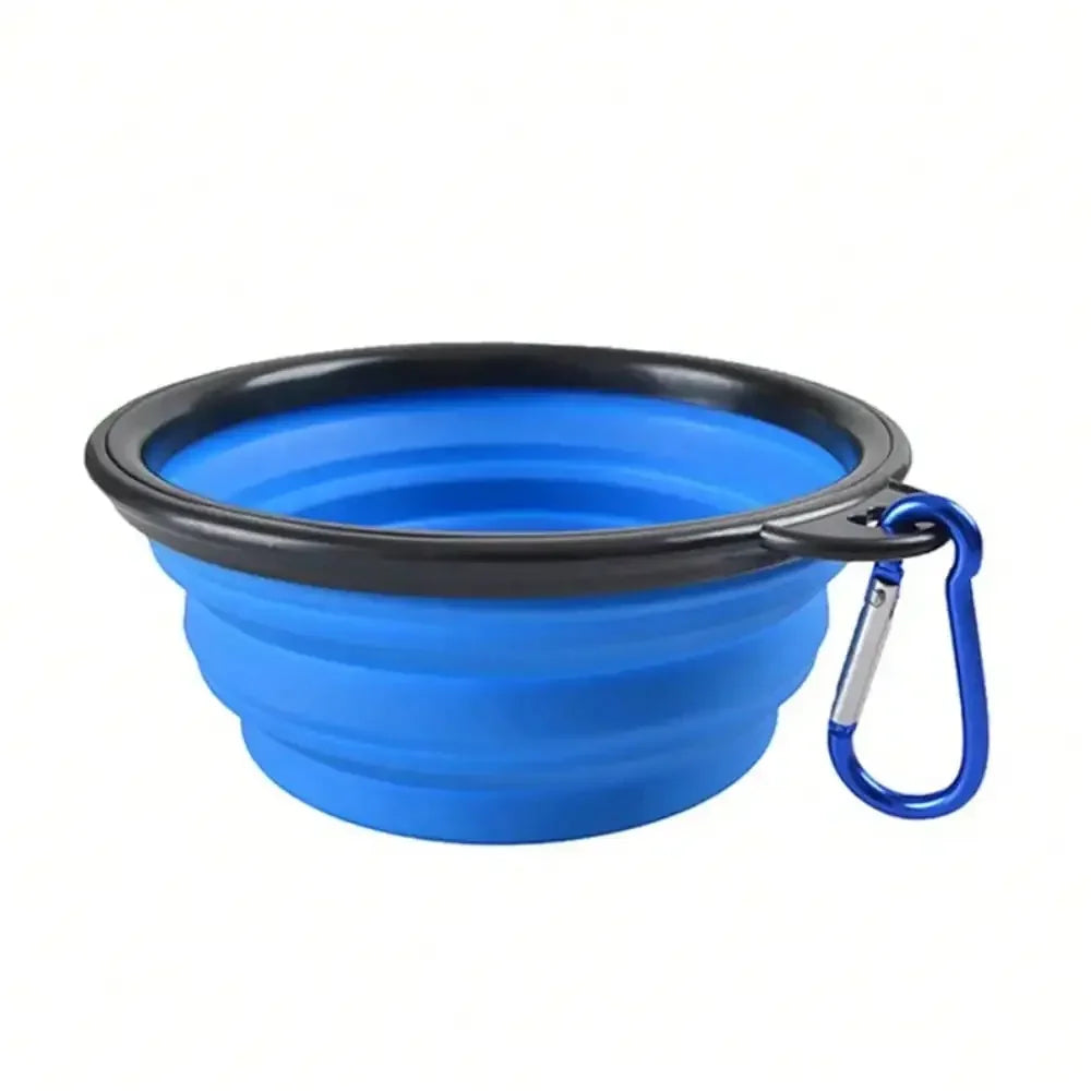 Collapsible Dog Water Bottle and Food Bowl, 2-in-1 Travel Feeder