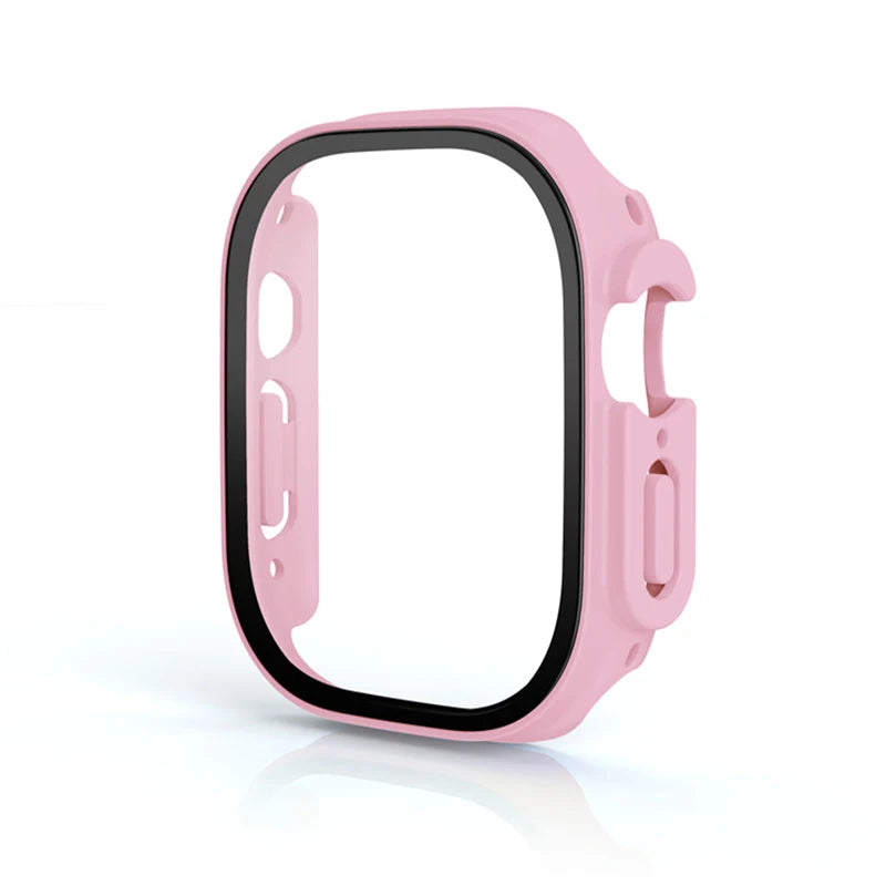 For Apple Watch Ultra 3 49mm 2026 PC Bumper+Screen Protector Tempered Glass+Cover for apple watch Case ultra 2/Ultra Accessories