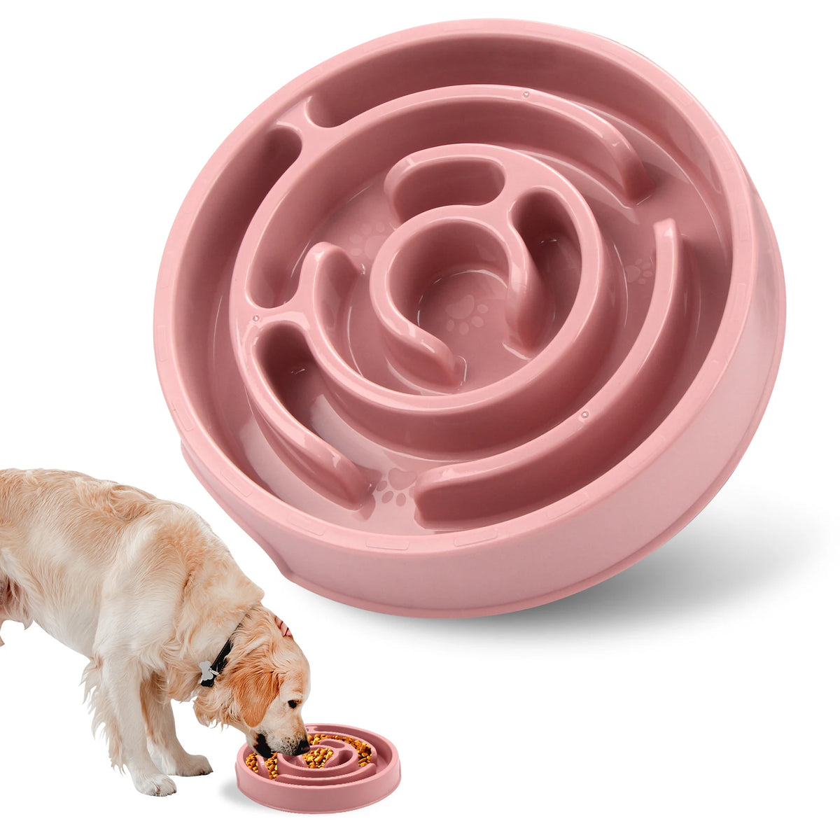 Macaron Color Slow Feeder Bowl - Maze or Circle Pattern for Pets - photo 12