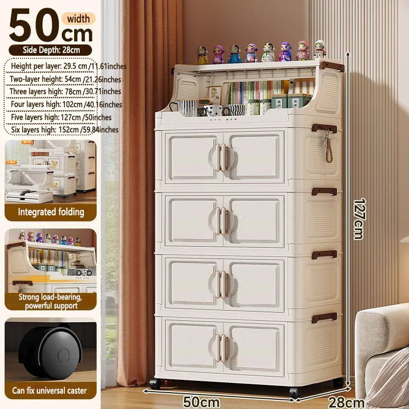 Foldable multi-tier snack and toy storage rack — view 16 of 24