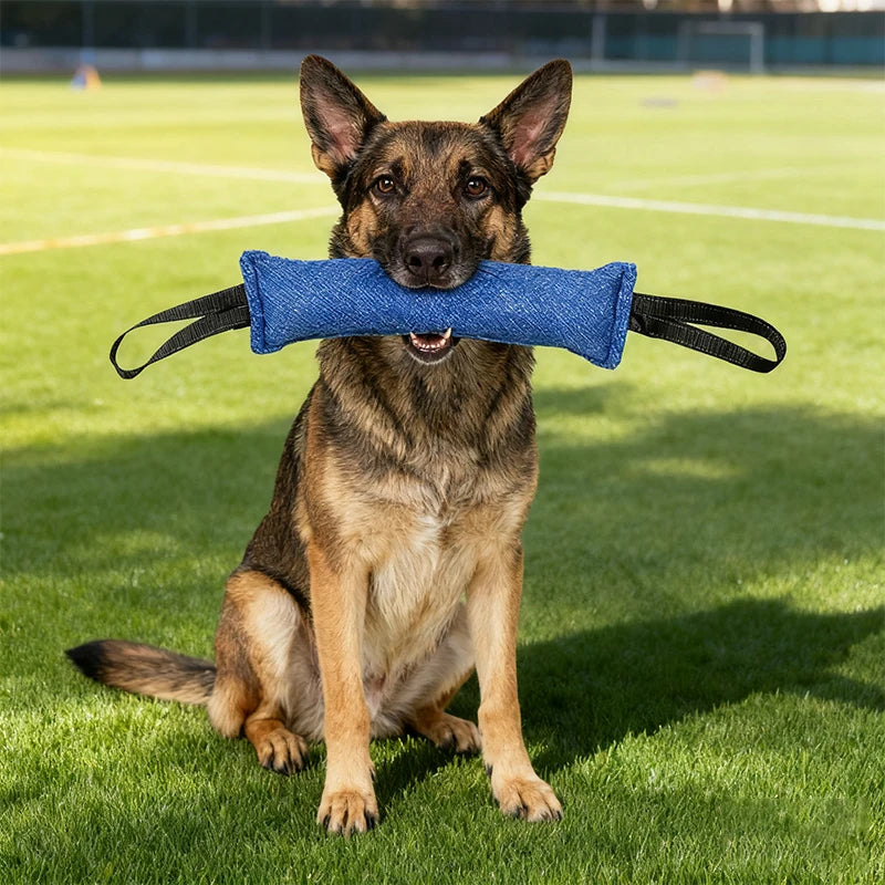Jute Training Tug Pillow - Interactive Dog Toy