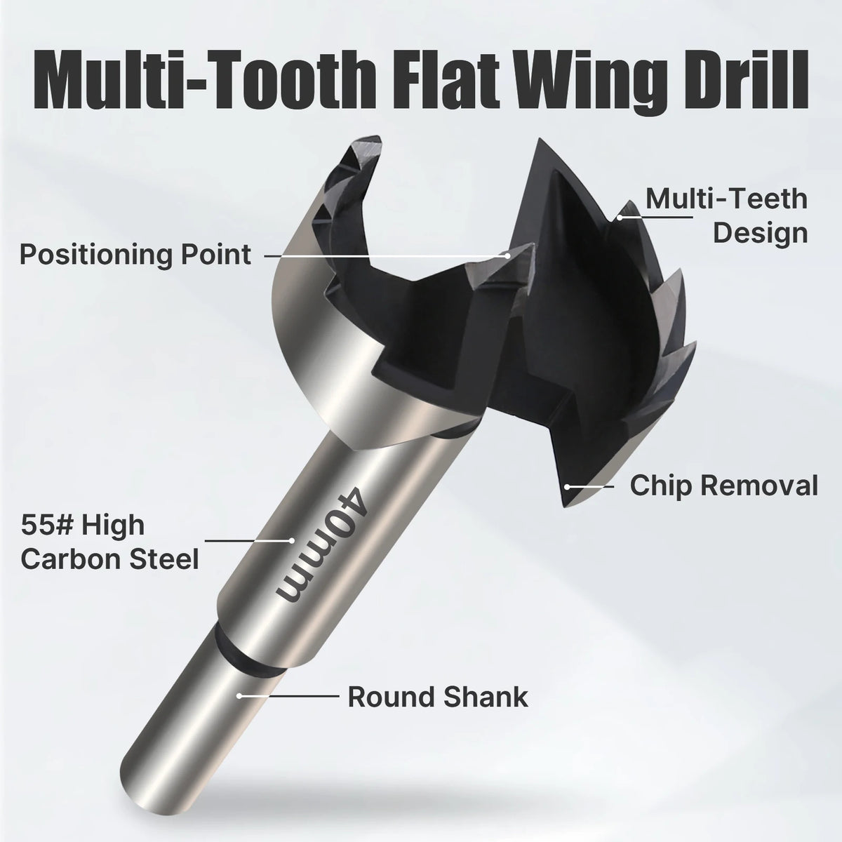 Forstner Drill Bit Set 6-100mm, Hinge Boring Wood Hole Cutter