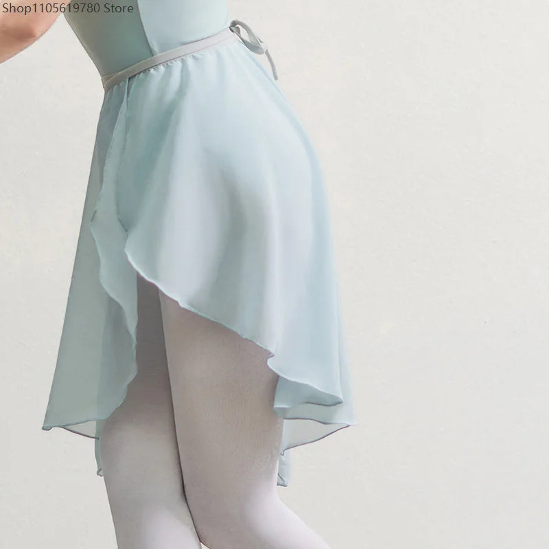 Women's chiffon ballet wrap skirt