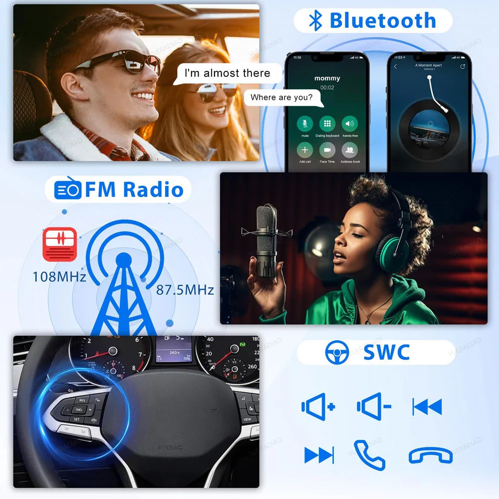 Android 16 Car Radio For Chevrolet Silverado 3 GMTK2 2014 2015 2016 2017 2018 Carplay Auto 2K Screen Multimedia Video Player GPS