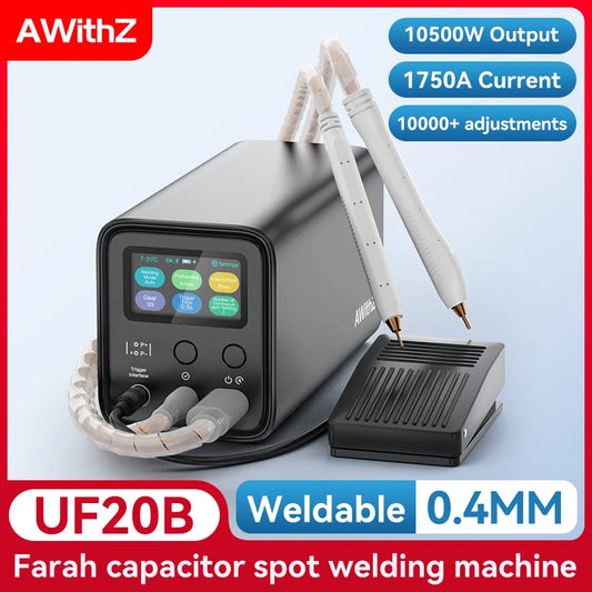 AWithZ UF20B Spot Welder Super Farad Capacitor Spot Welding Machine 18650 Lithium Battery DIY Nickel Sheet Welding Machine EU