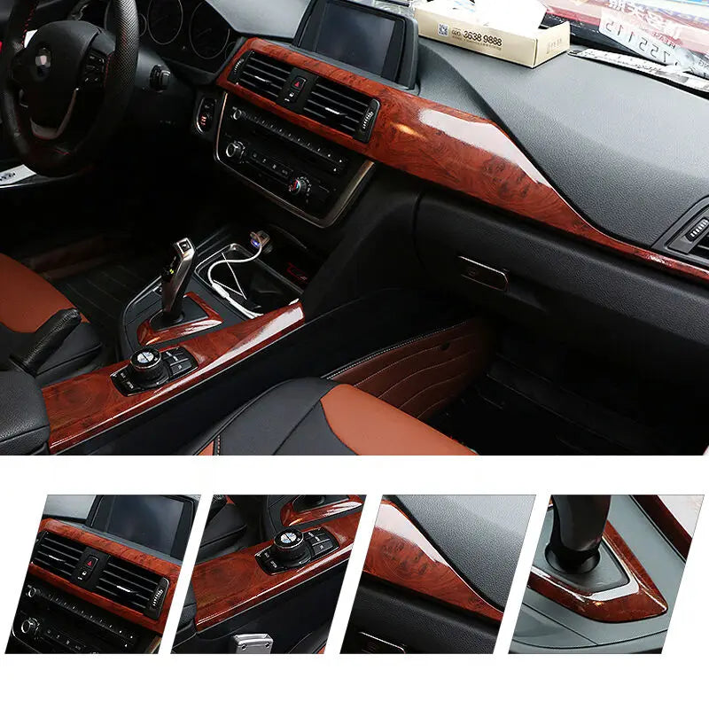 Wood Vinyl Wrap Film Car Sticker Interior Furniture Bubble Free Self Adhesive Wooden Textured Grain Decorative Film Cabinet