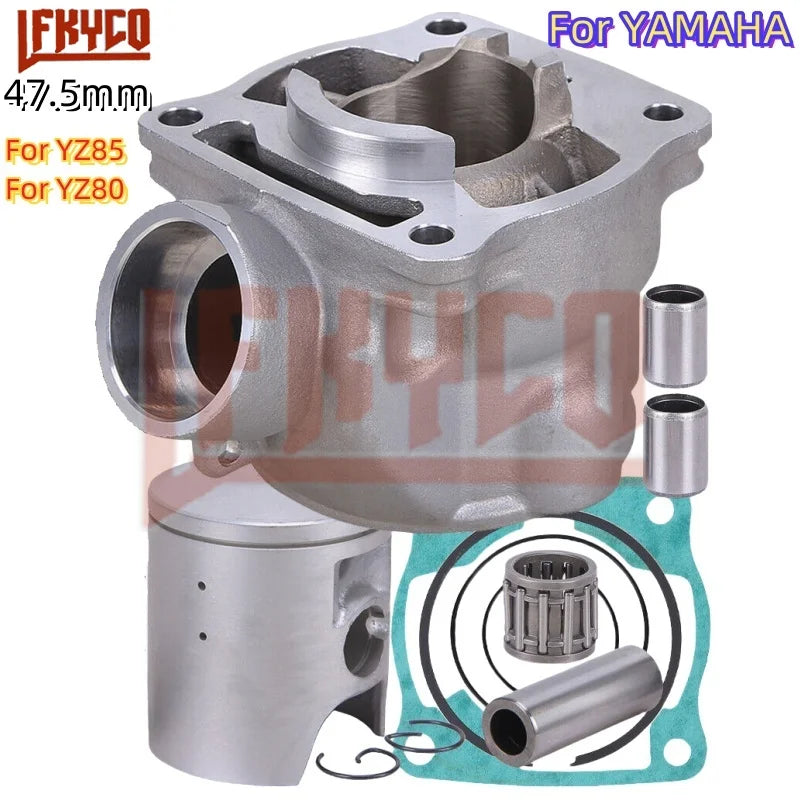 Motorcycle Accessories 47.5mm Engine Parts Cylinder Kit 85CC Motor for Yamaha YZ85 2002-2020 YZ 85 80 YZ80 1993-2001 Motoblock