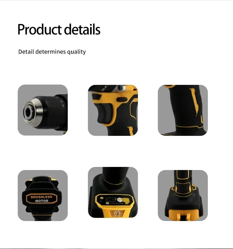 DEWALT DCD805 XR 20V MAX Brushless Hammer Drill Driver Impact Screwdriver Compact High Torque Cordless Tool