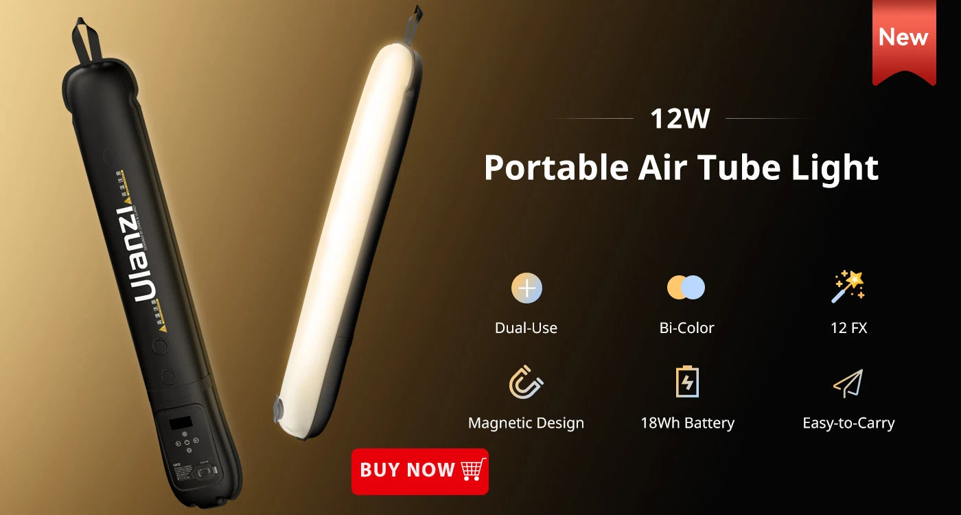 Ulanzi VL120 RGB LED Video Light – 120 Beads, 3100mAh, CRI95+, 20 FX Modes | Vlog, TikTok, YouTube