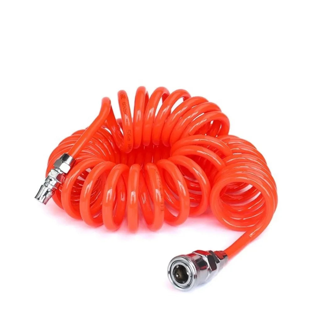 High Pressure Cleaning Gun C/EU Type Tube 8*5mm Retractable Hose Pu Compressor Air Hose Air Dust Collector Blowout Spring Tube