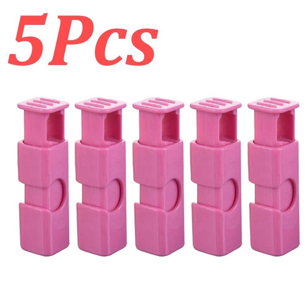 1-60Pcs Food Sealing Clips Squeeze Bread Bag Plastic Bag Sealing Clips Snack Bag Moisture-proof Fresh-keeping Clips Reusable