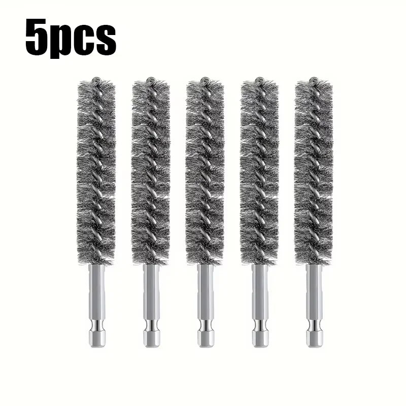 5 pieces Hexagonal shank steel wire brush for electric drill cleaning Stainless steel wire brush for electric drill cleaning