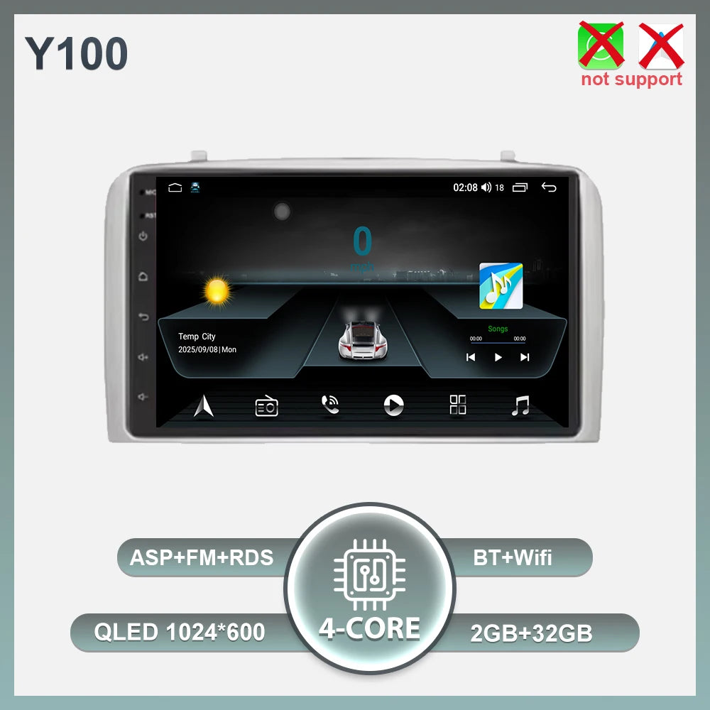 Android 16 Carplay For Alfa Romeo 147 GT 937 2000-2010 GPS Navigation Video Car Radio GPS Automotive Multimedia Car Monitor DVD