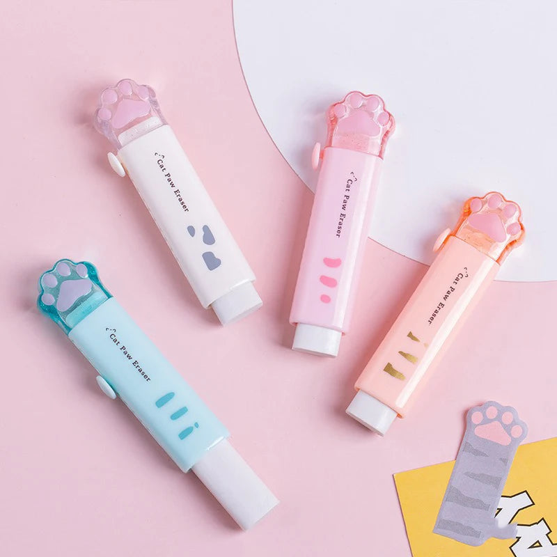 Cute 4PCS Kids Animal Erasers - Fun School Stationery