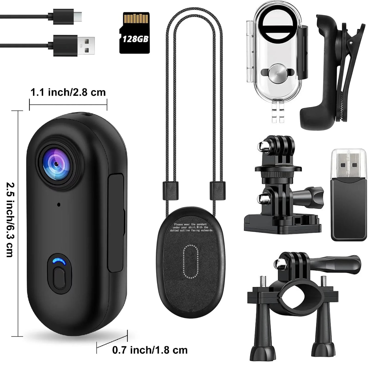 4K Mini WiFi Body Cam — Magnetic POV Sports Camera