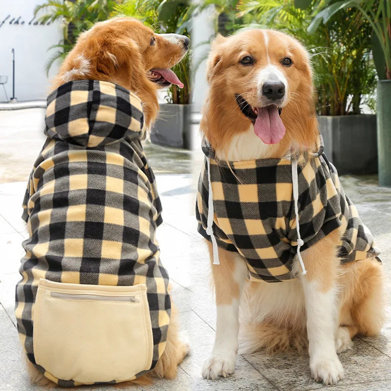Reversible Plaid Dog Vest - Cold Weather Coat for Small to Large Dogs - photo 3