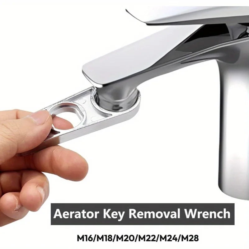 Faucet Bubbler Wrenches - 6 Sizes, Easy-Grip Spout Removal Tool for Kitchen & Bathroom