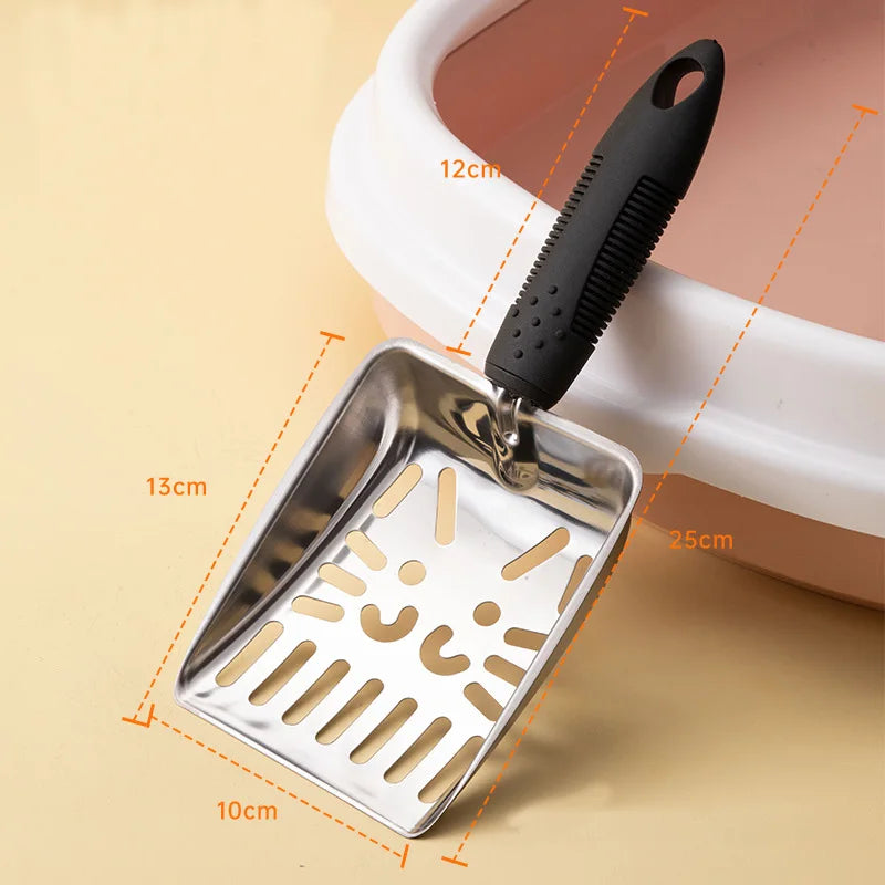 Stainless Steel Cat Litter Scoop - Washable Kitten Litter Shovel – photo 6