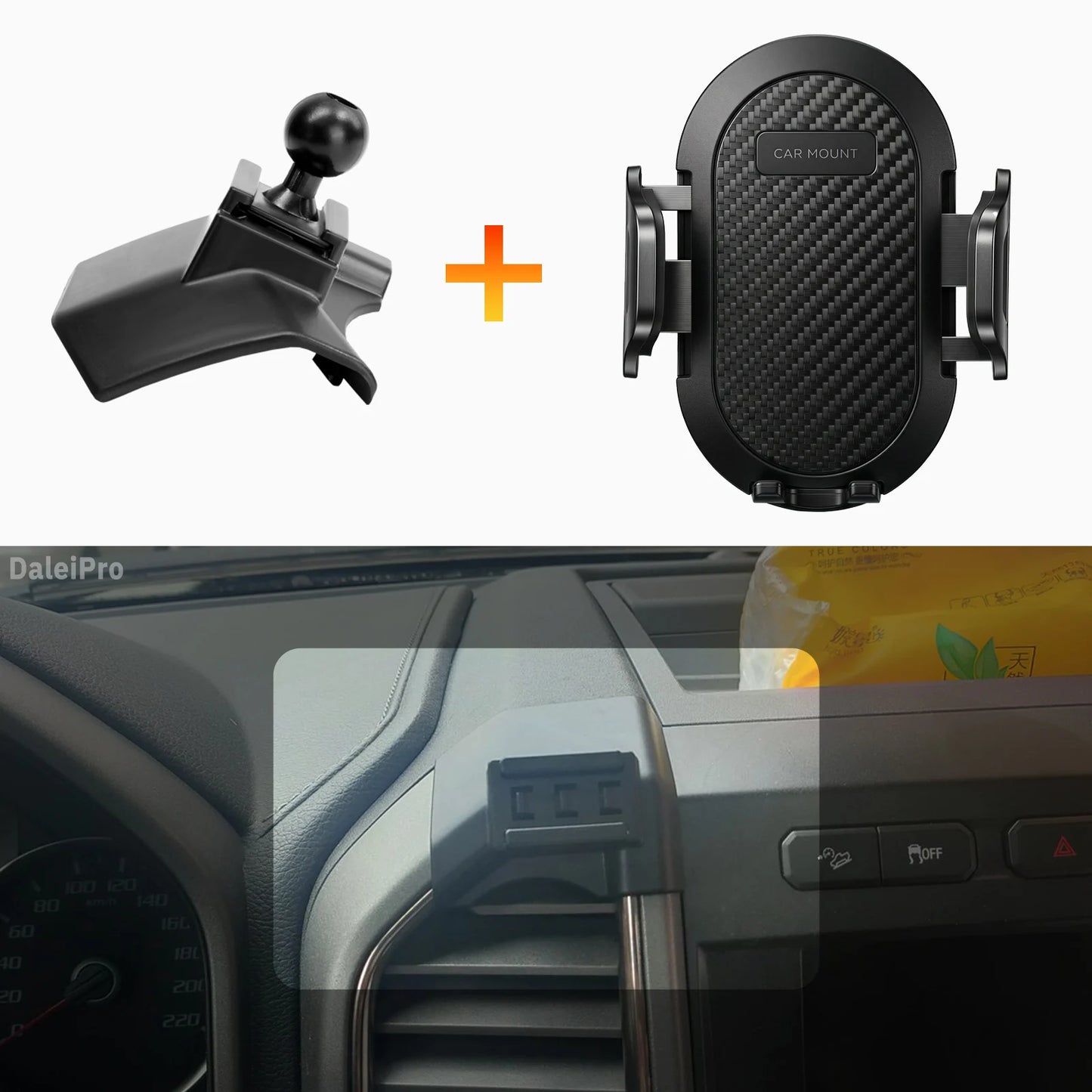 Magnetic Phone Mount with Wireless Charging for Ford F-150 Raptor 2019–2020