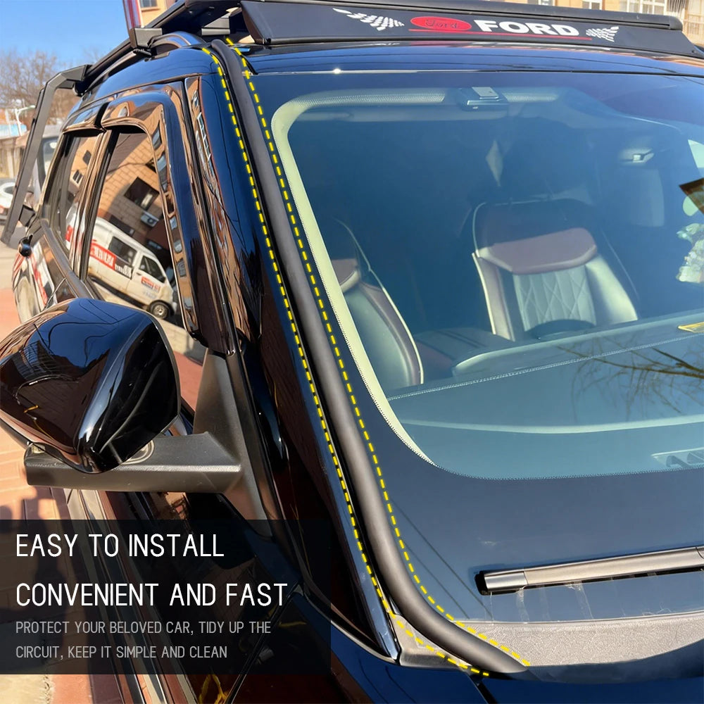 Self-Adhesive Car Roof Wire Hiding Trim for Cable Routing - view 2