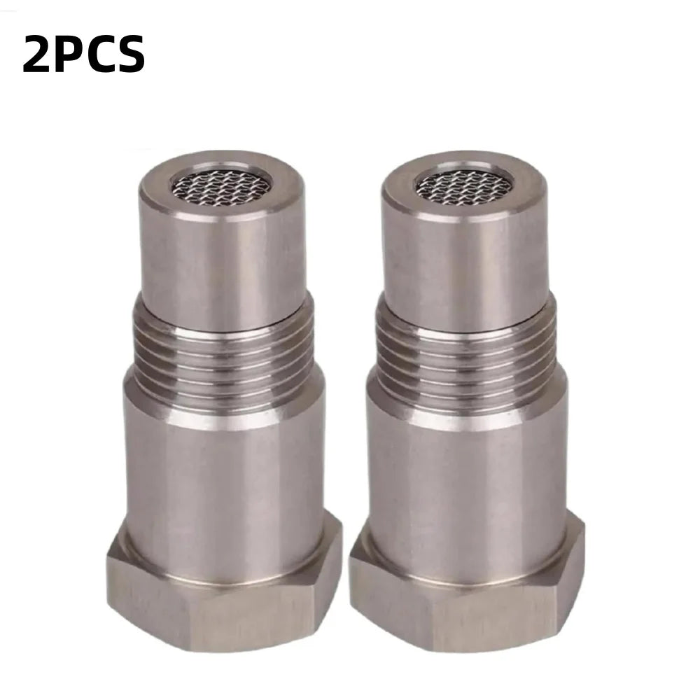 1Pcs Mini Oxygen Catalyst Sensor M18X1.5 46.516.016.9MM Silver Stainless Steel Durable Auto Car Accessories