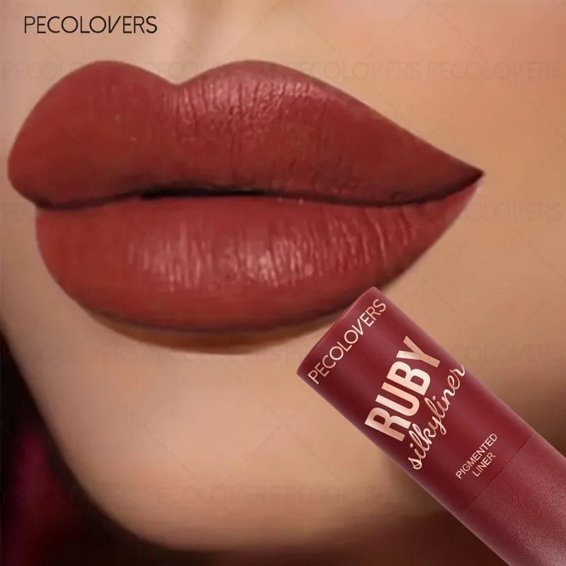 1PC Red Tube Lipstick, High Color Rendering, Red Series Lipstick, Waterproof, Non-drying, Suitable for Various Makeup Looks