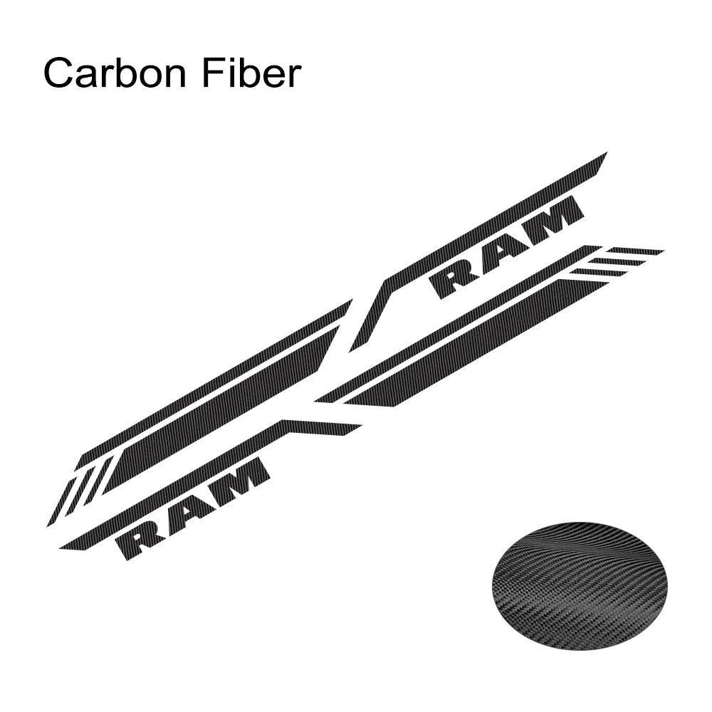 Pickup Bed Side Stripe Decal - Dodge Ram 1500/2500/3500 Rebel/TRX Style