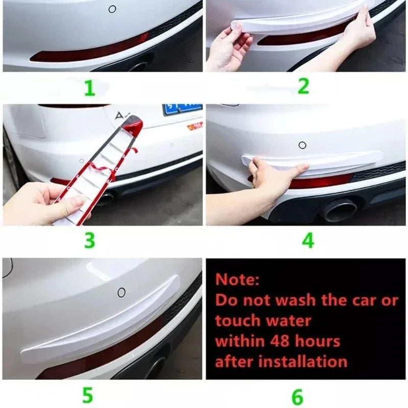 2Pcs Car Bumper Protector Strip Guard Corner Protection Strips Scratch Protector Crash Anti Collision Auto Accessories