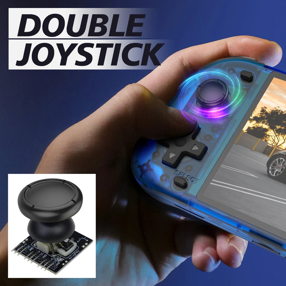 5.1 Inch R50S Retro Handheld Game Console 854*480 Large Screen Linux System Portable Pocket Video Game Player Boy Gifts