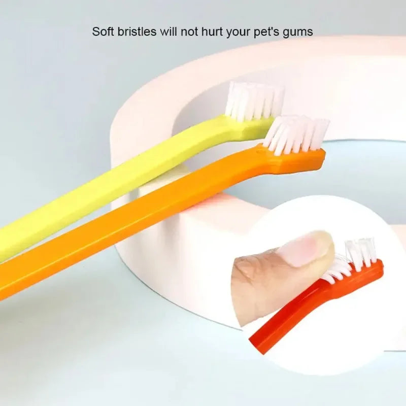 Pet Toothbrush with Tongue Cleaner - Dog & Cat Brush – photo 5